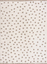 Chaia Dotted Cream & Brown Plush Rug