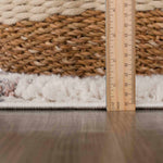 Zhen Pink & White Plush Rug
