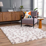 Zhen Pink & White Plush Rug