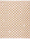 Kieu Yellow & White Checkered Area Rug