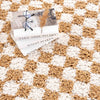 Kieu Yellow & White Checkered Area Rug