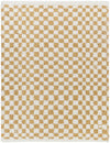 Kieu Yellow & White Checkered Area Rug