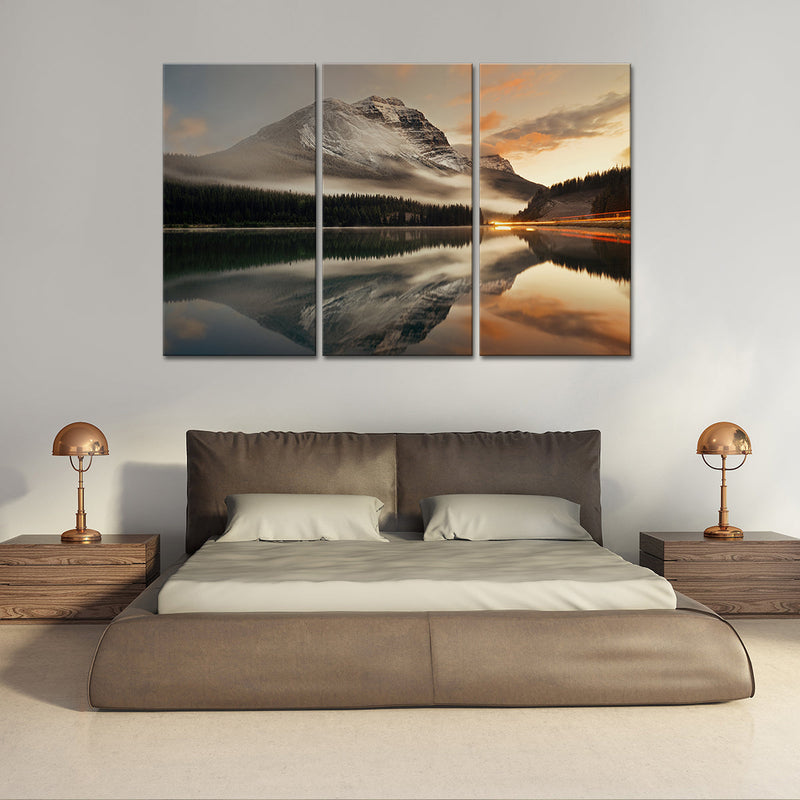 Lake At Sunset Wall Art