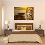 Lion In African Safari Wall Art