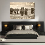 Herd Of Elephants Wall Art