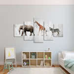 Wooden Safari Wall Art