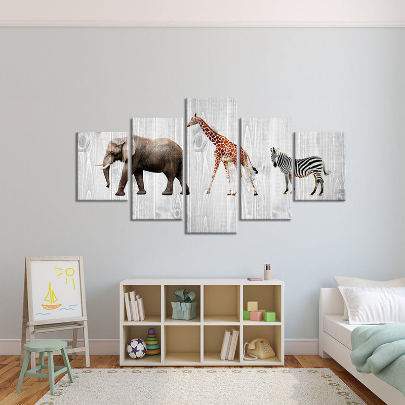 Wooden Safari Wall Art
