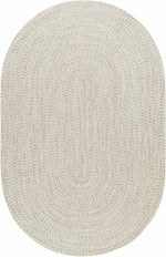 Beige Braided Faux Jute Rug