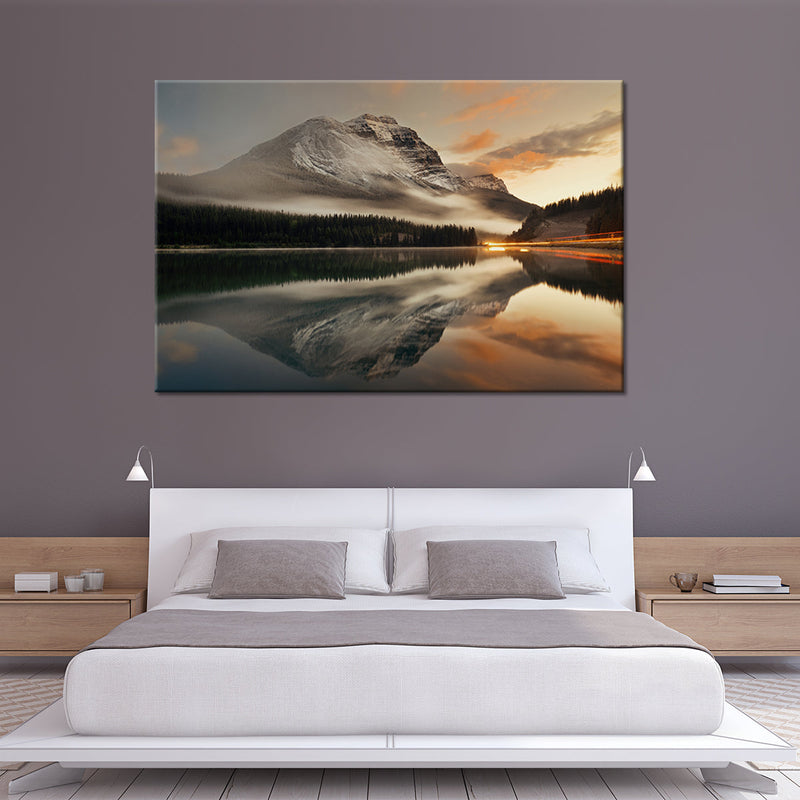 Lake At Sunset Wall Art