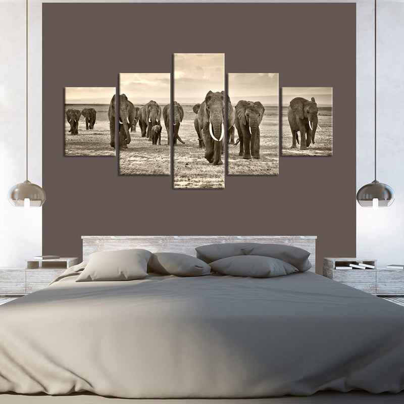 Herd Of Elephants Wall Art