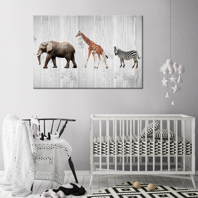 Wooden Safari Wall Art