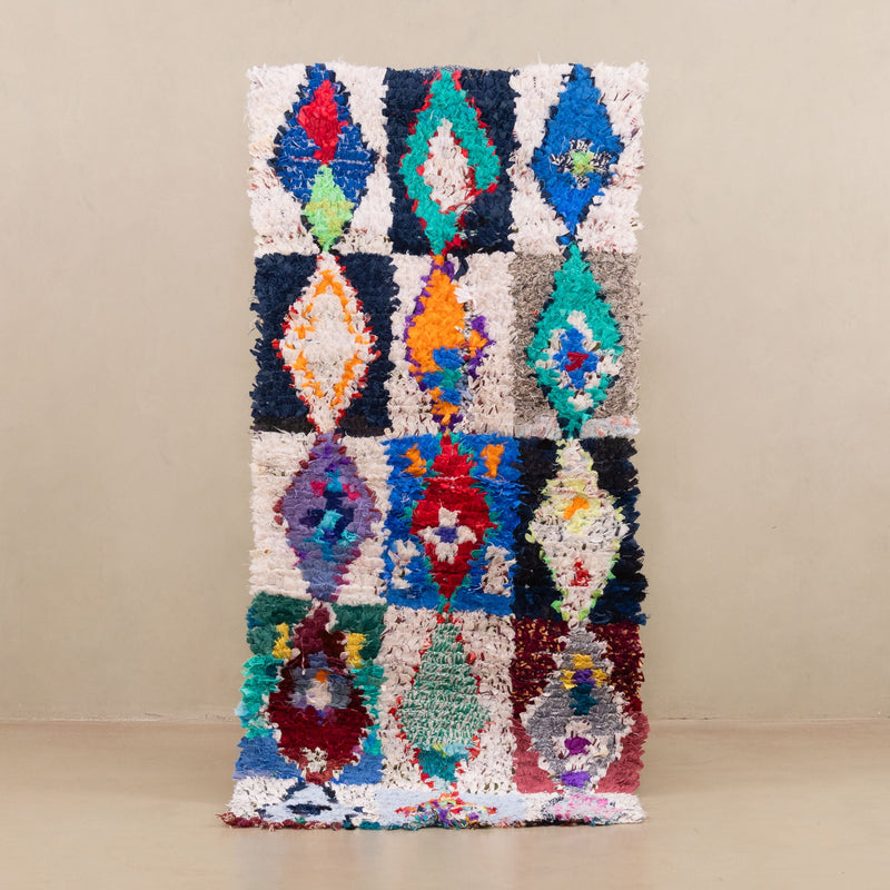 Samira - vintage boucherouite rug