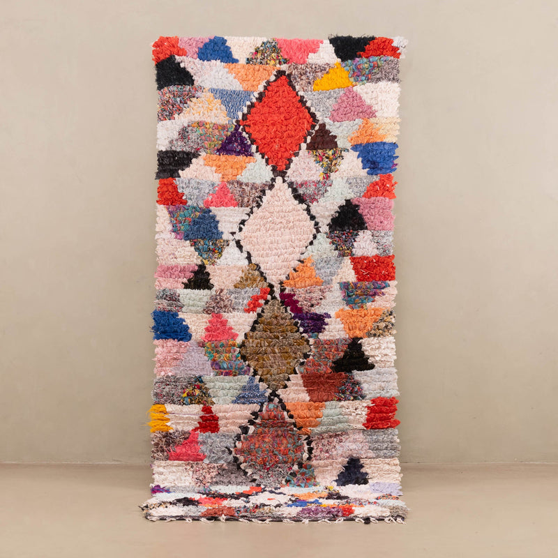 Fahima - vintage boucherouite rug