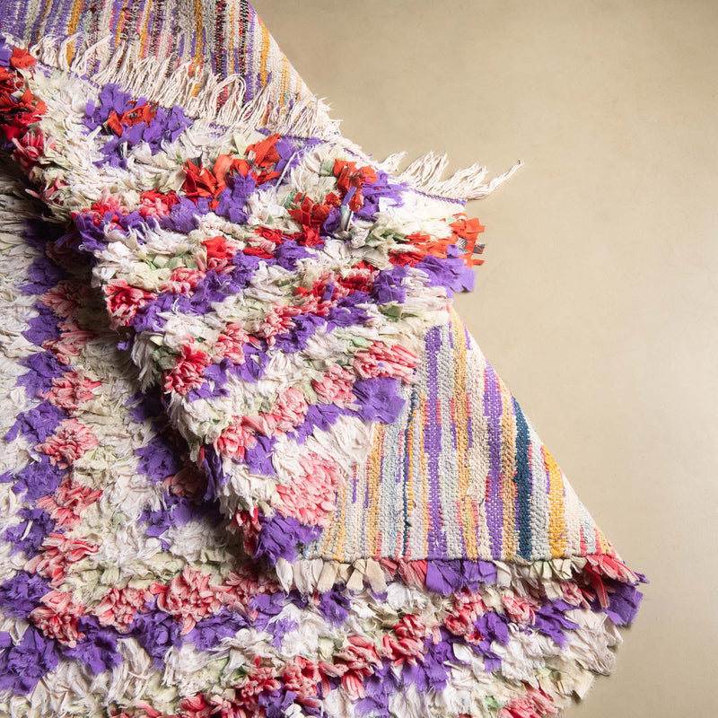 Ouahida - vintage boucherouite rug