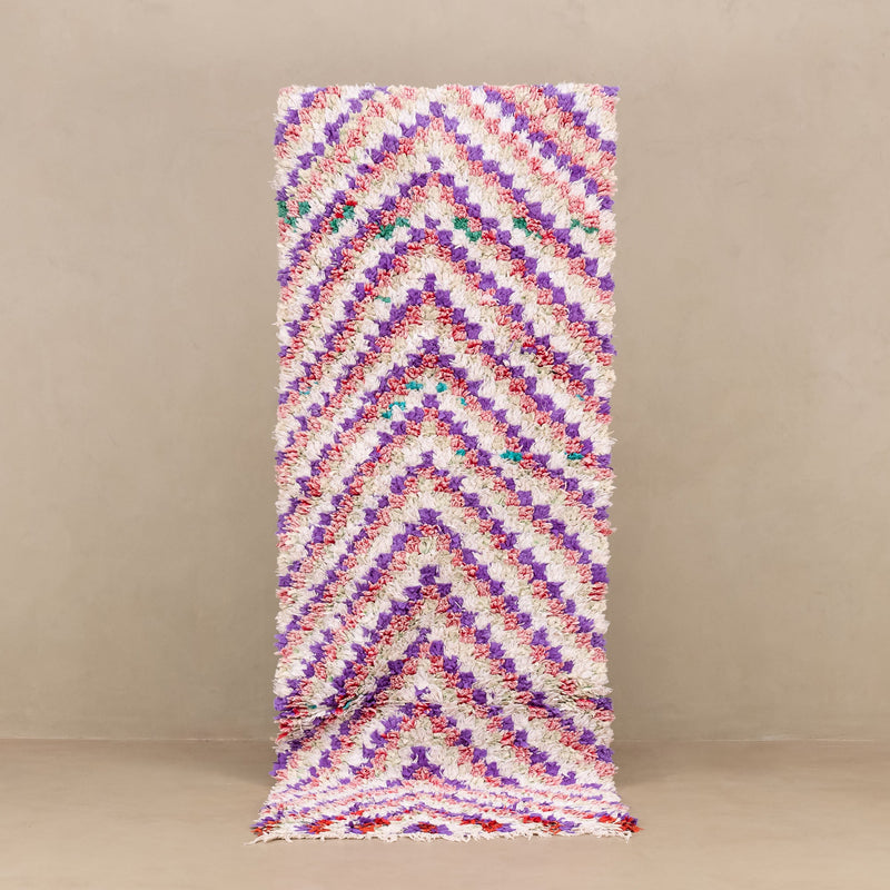 Ouahida - vintage boucherouite rug