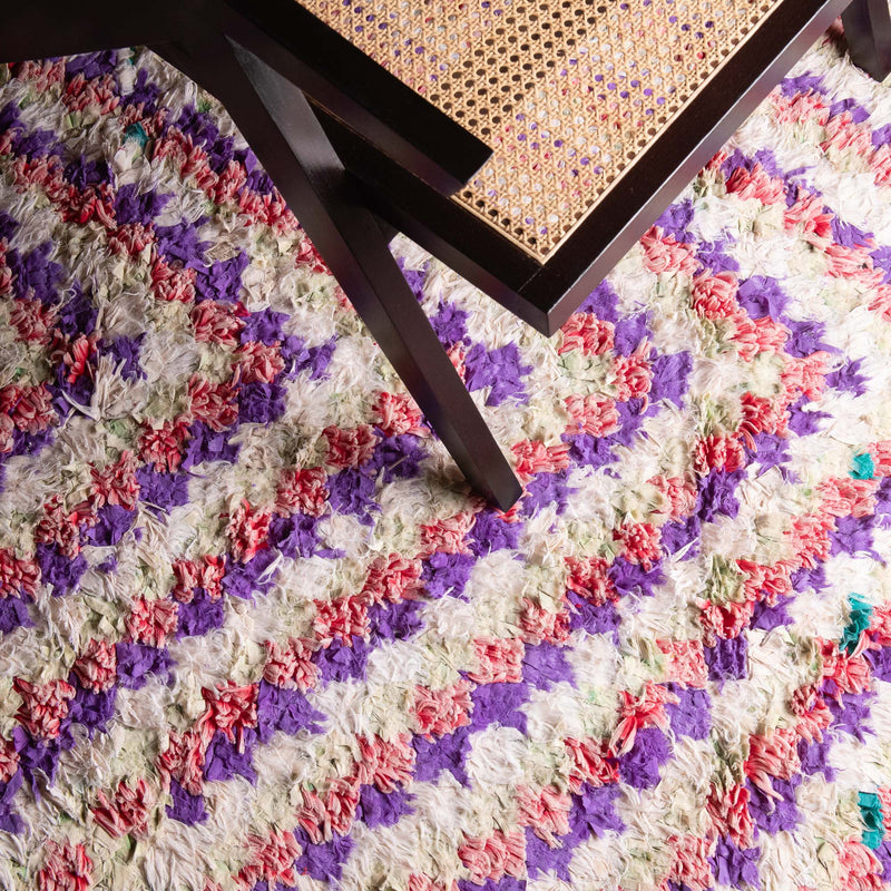 Ouahida - vintage boucherouite rug