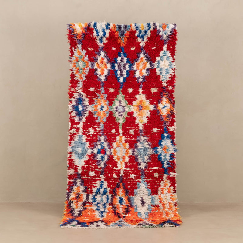 Bilkiss - vintage boucherouite rug