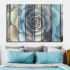 Rustic Blooming Succulent Wall Art