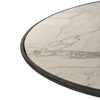 Balboa Veined White Marble Outdoor Dining Table 55" | shipping 7/27/2025