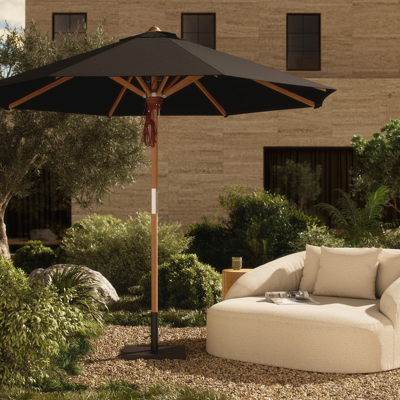 Baska Arashi Black Outdoor Round Umbrella | shipping 7/24/2025