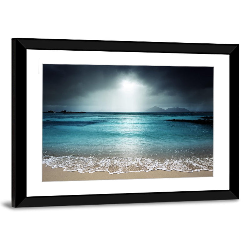 La Digue Island Evening Sky Wall Art