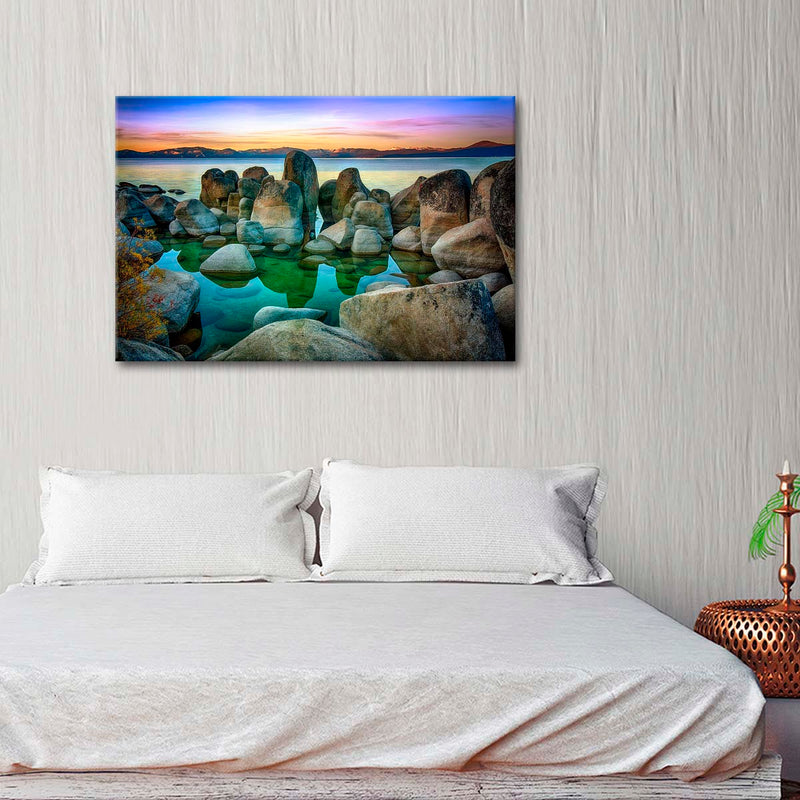 Rocks At Lake Tahoe Wall Art
