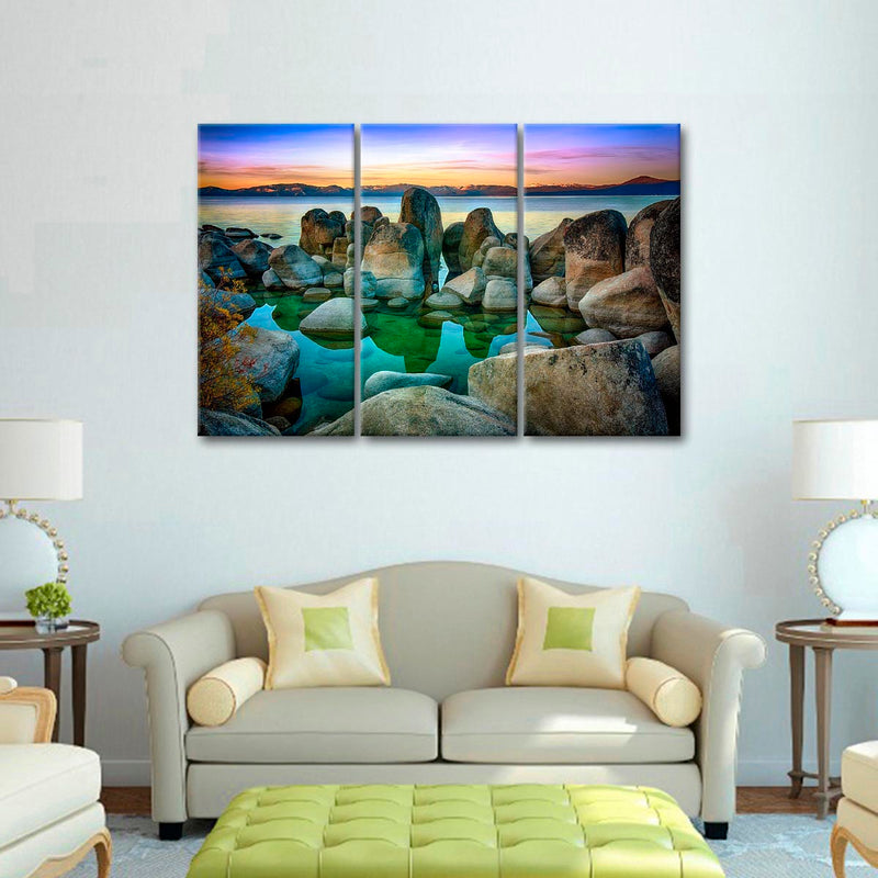 Rocks At Lake Tahoe Wall Art