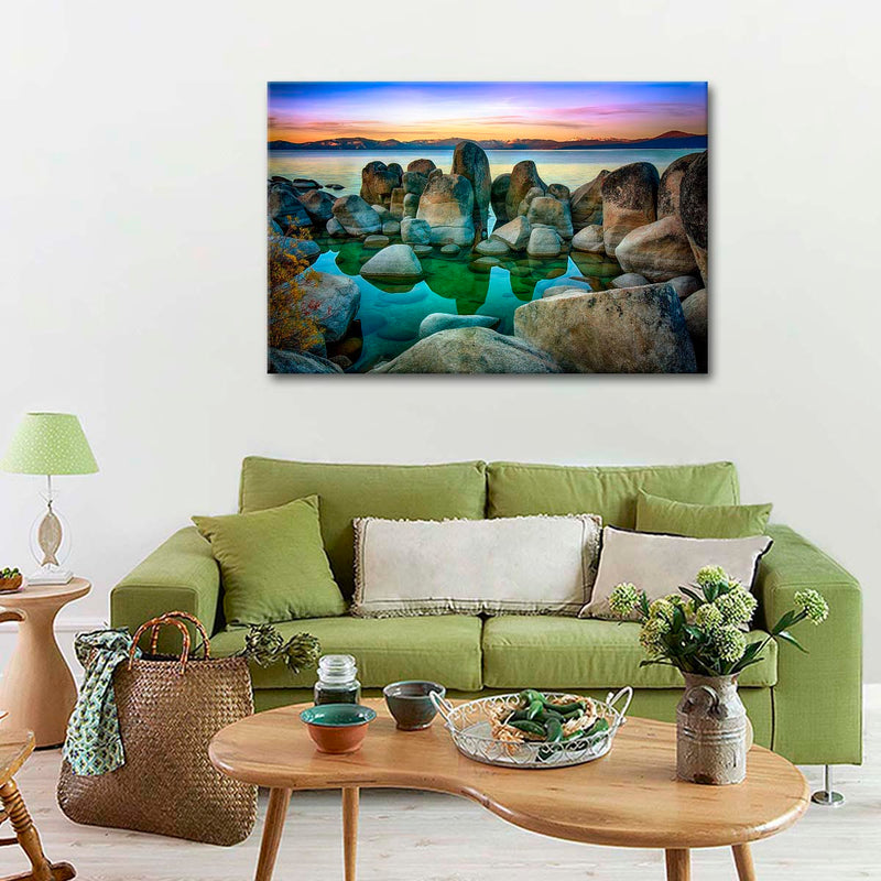 Rocks At Lake Tahoe Wall Art