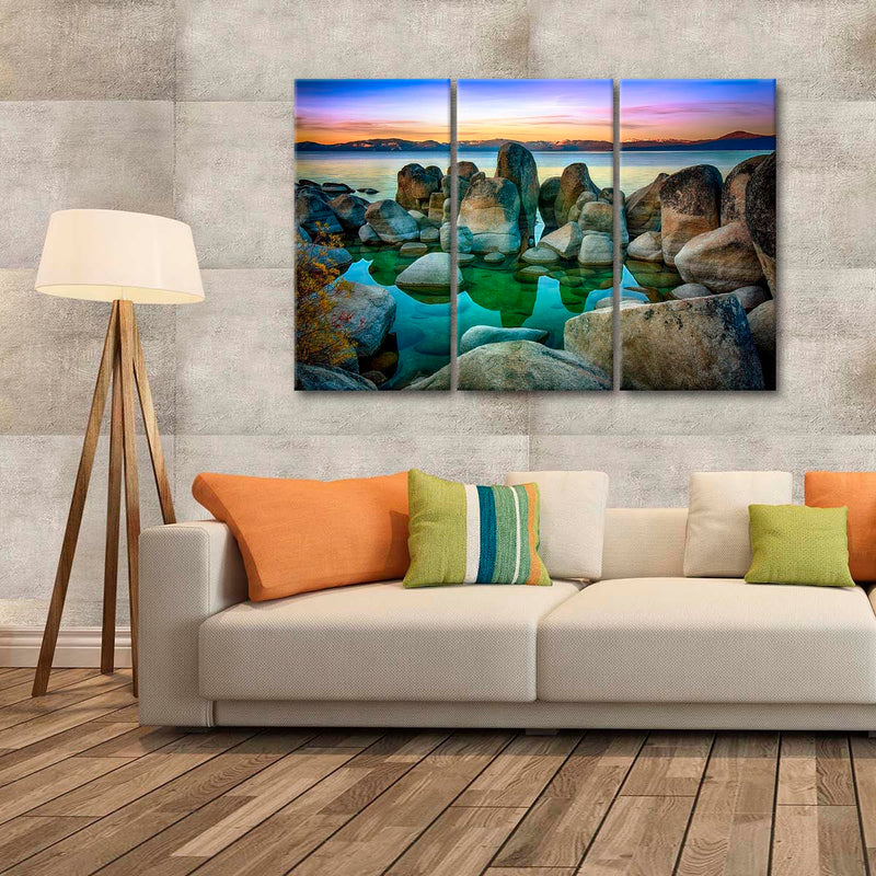 Rocks At Lake Tahoe Wall Art