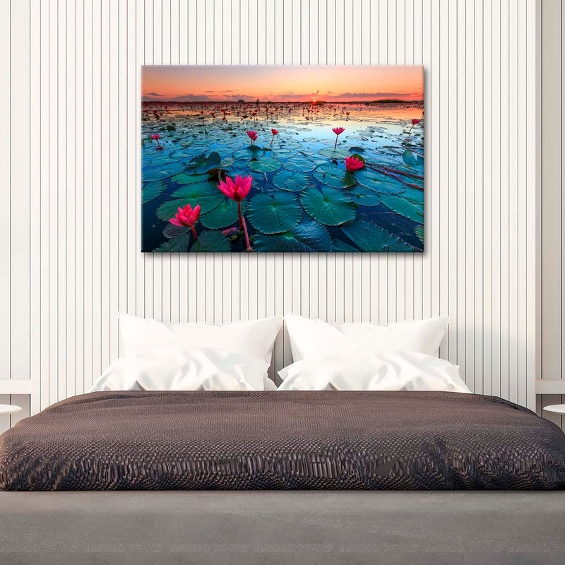 Lake Nong Harn Lotus Wall Art