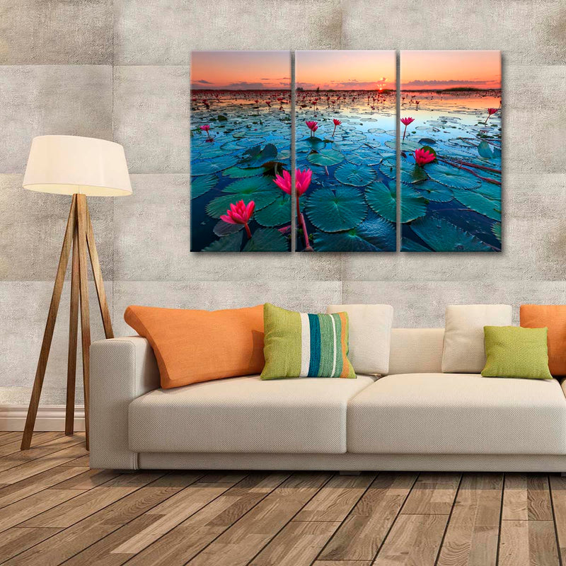 Lake Nong Harn Lotus Wall Art