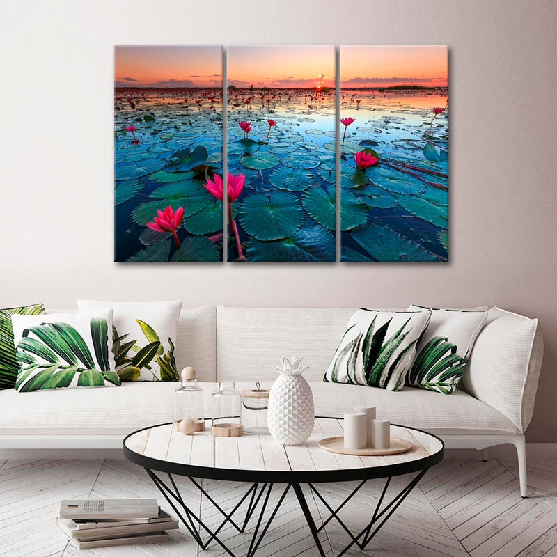 Lake Nong Harn Lotus Wall Art