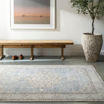 Becki Owens x Surya Lila Denim Medallion Area Rug
