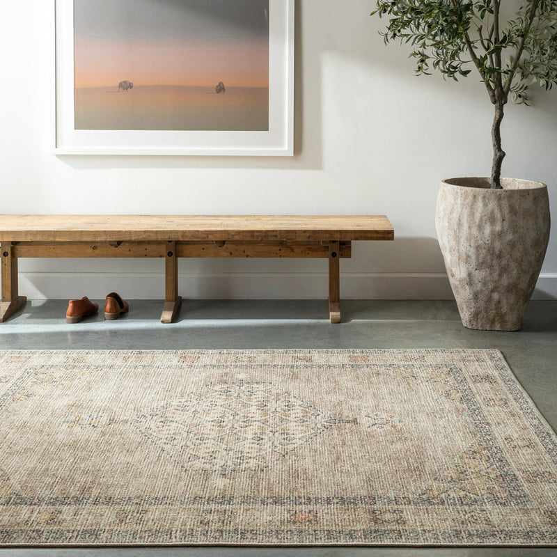 Becki Owens x Surya Lila Off White Medallion Area Rug