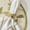 Stripey bee napkin rings, set of two