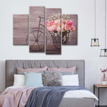 Ranunculus Bicycle Vase Wall Art
