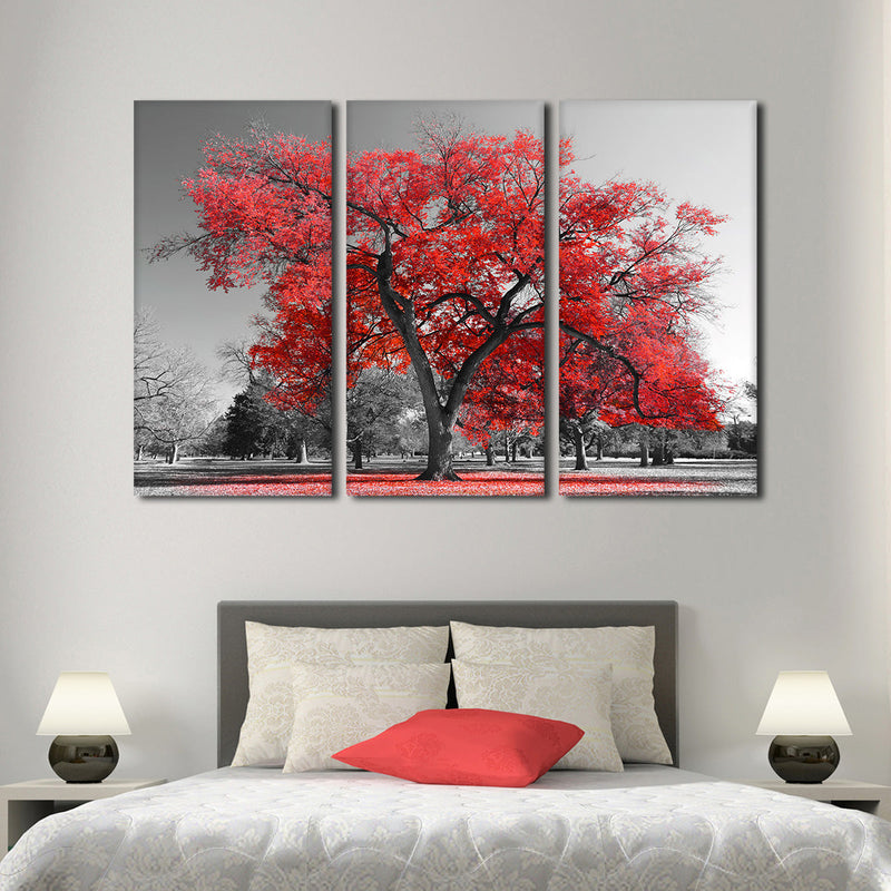 Red Tree Wall Art