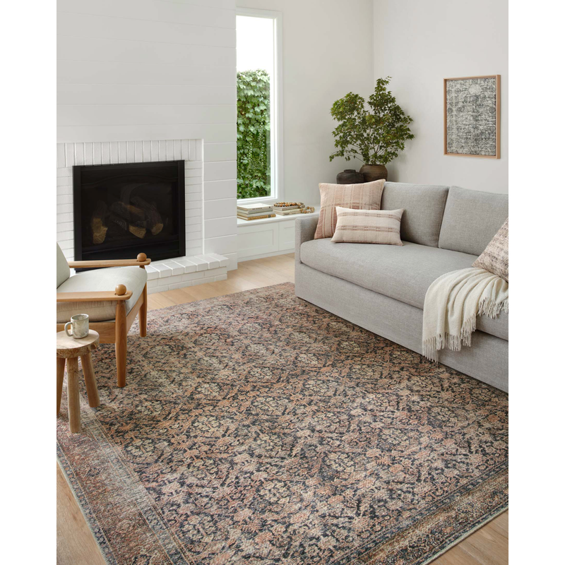 Billie Amber Lewis x Loloi Ink / Salmon Rug