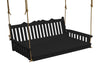 Keystone Amish Co. 5 Foot York Recycled Plastic Swing Bed, Black