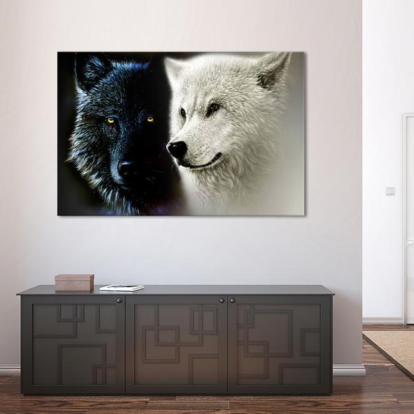 Tale Of Two Wolves Wall Art
