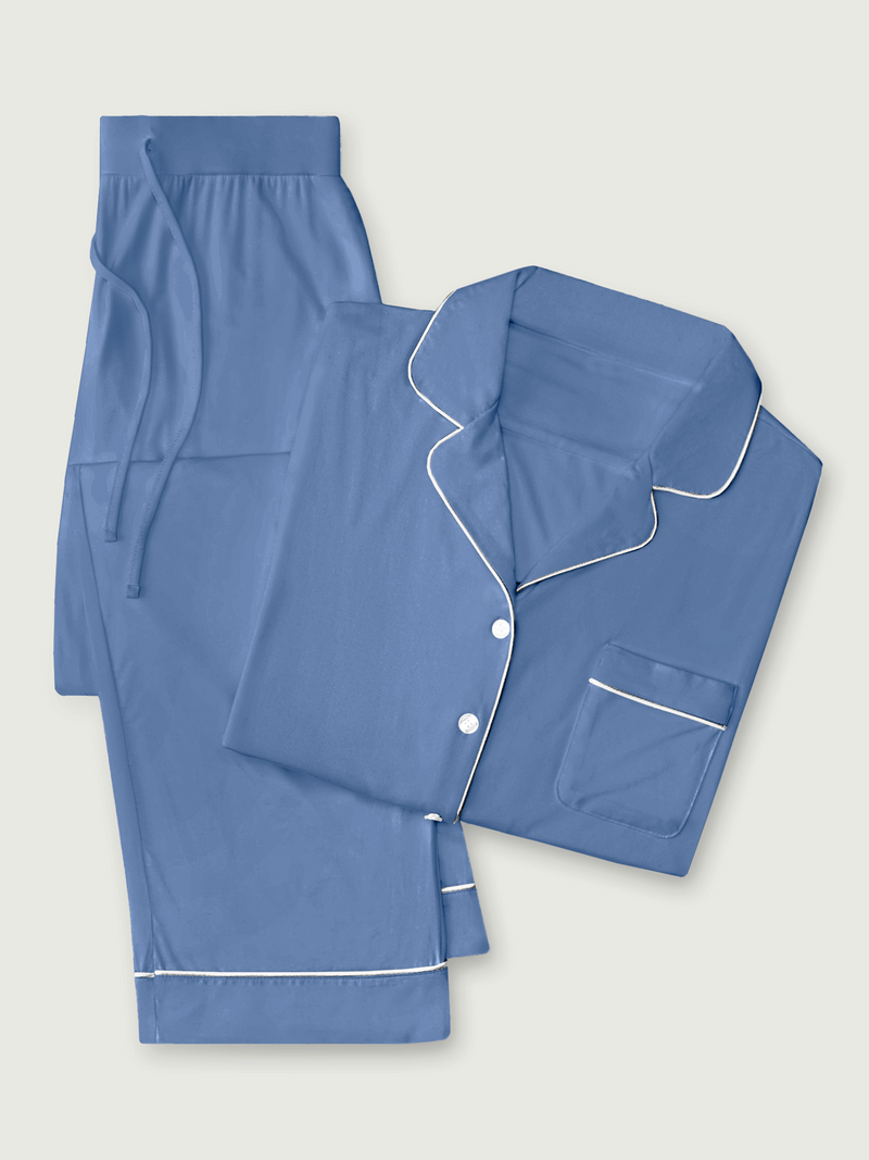 Women's Stretch-Knit Long Sleeve Bamboo Pajama Set