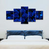 Royal Blue Roses Wall Art