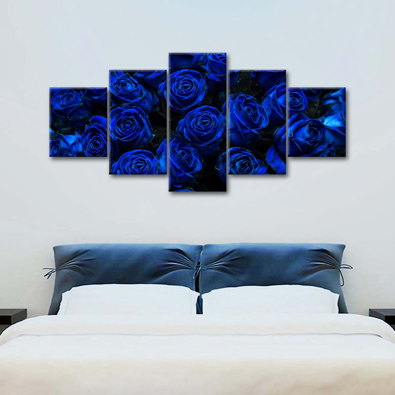 Royal Blue Roses Wall Art