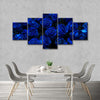 Royal Blue Roses Wall Art