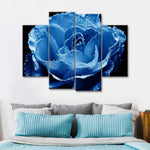 Misty Blue Rose Wall Art