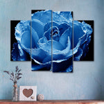 Misty Blue Rose Wall Art