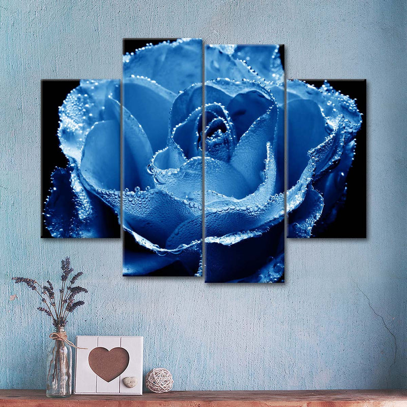 Misty Blue Rose Wall Art