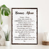 Bonus Mom Customized Sign II