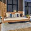 Amish Casual Twin Uptown Porch Swing Bed in Clearcoat Cedar Stain