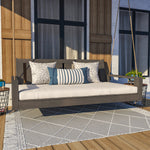 Amish Casual 4 Foot Uptown Porch Swing Bed in Dark Walnut Stain